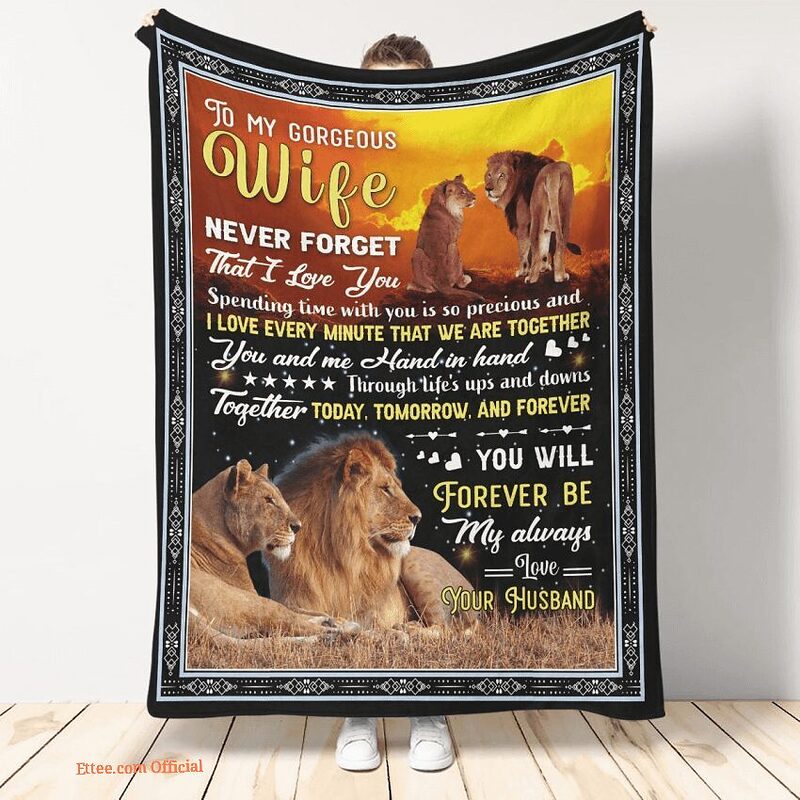 blanket to my wife never forget that i love you - Super King - Ettee