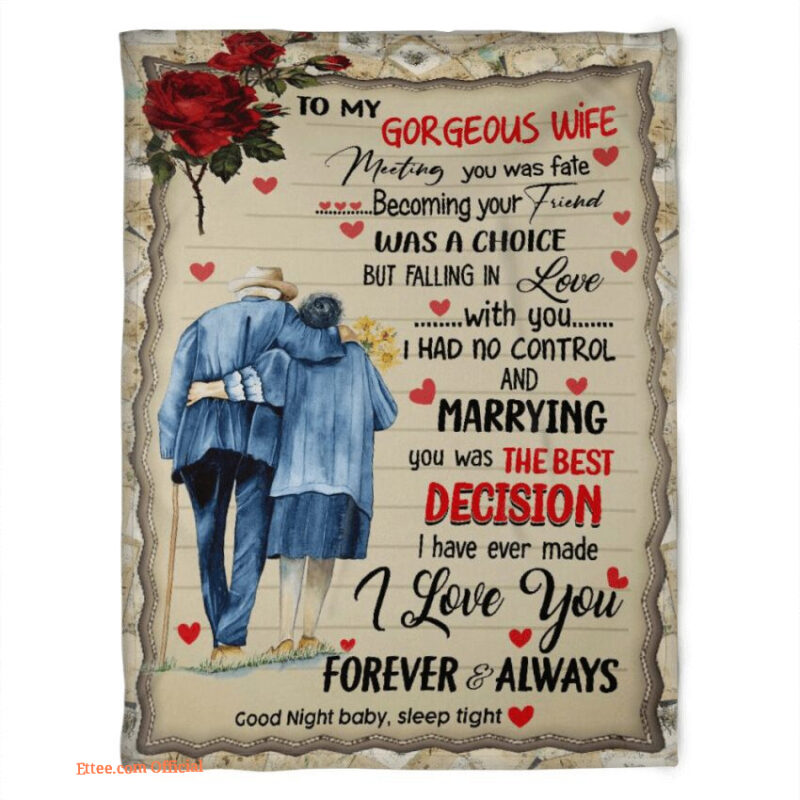 blanket to my wife gift for my wife falling in love with you
