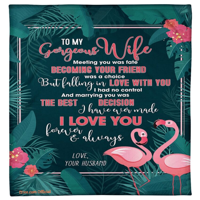 blanket for wife on valentine birthday husband to wife
