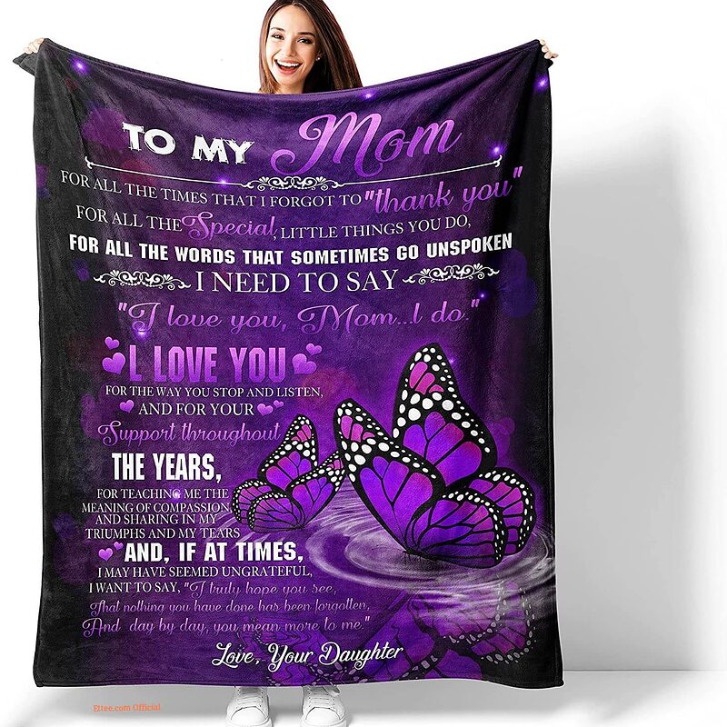To My Mom Quilt Blanket - Lightweight, Perfect Gift for Her - Super King - Ettee