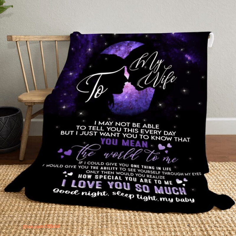 blankets to my wife valentine gifts for wife you mean the world