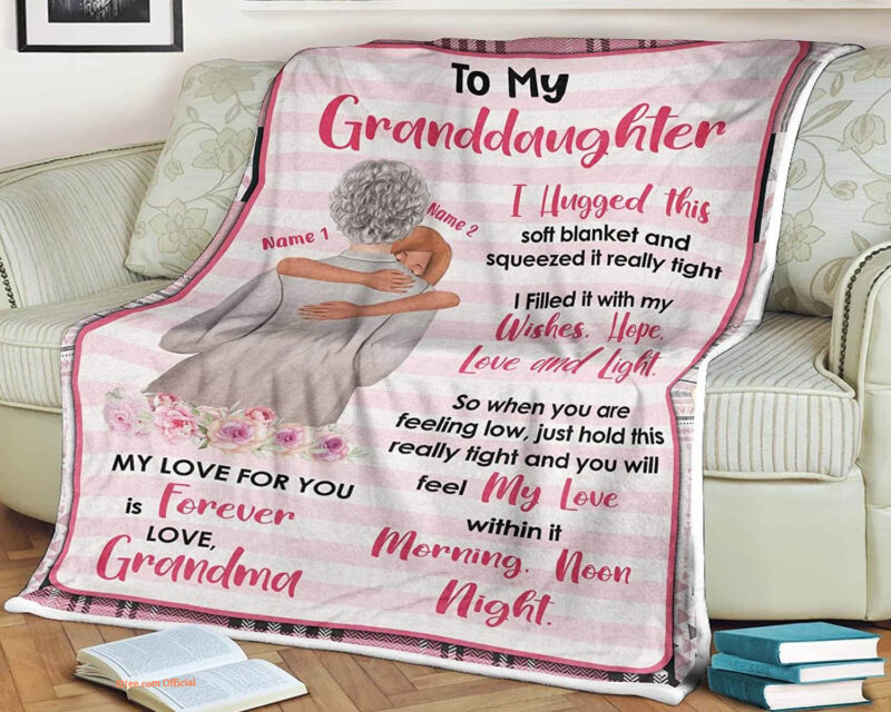 To My Granddaughter Quilt Blanket - Lightweight and Warm