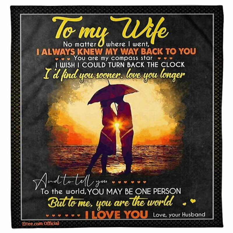 blanket to my wife valentine gifts for her you are the world