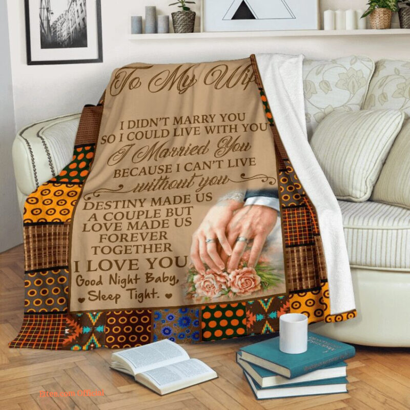 gift for wife romantic i married you because i cant live without you