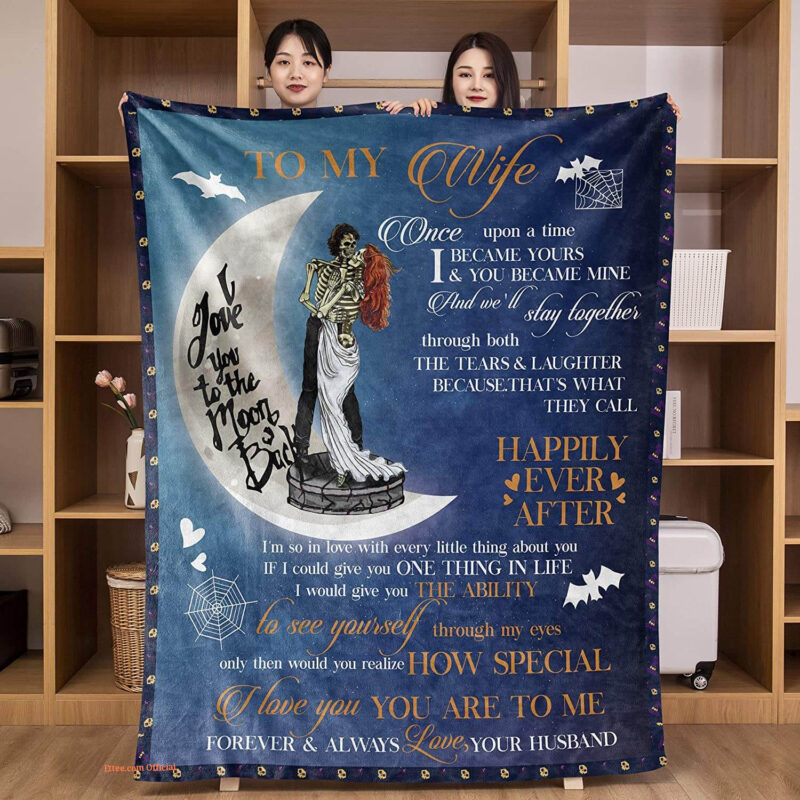 Valentine Wife Quilt Blanket From Husband. Light And Durable. Soft To Touch