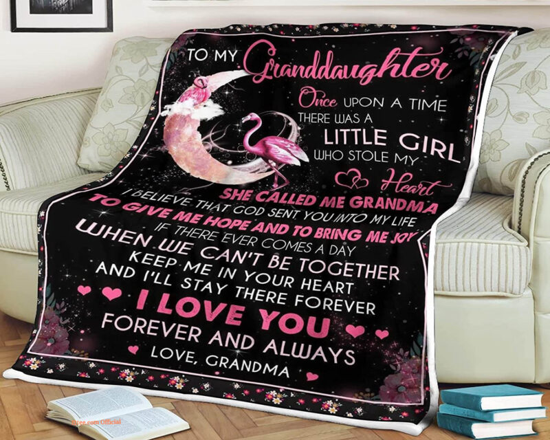 To My Granddaughter Quilt Blanket - Lightweight, Soft, Durable Gift