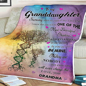 Tree Quilt Blanket To My Granddaughter Always Keep Me In Your Heart - Ettee - family heirloom