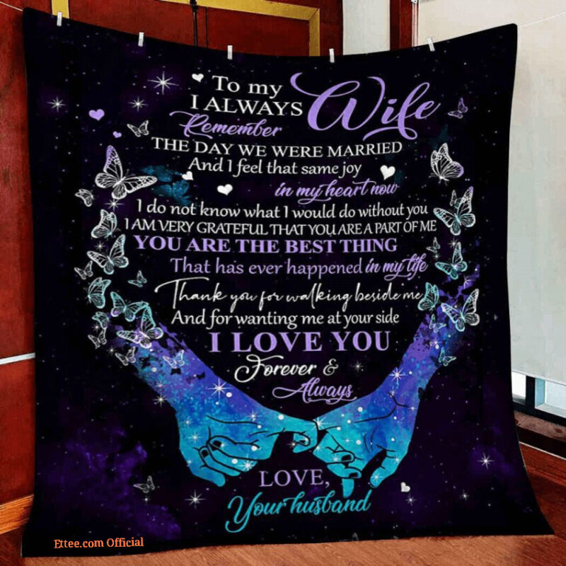 blanket to my wife gifts for wife promise i love you