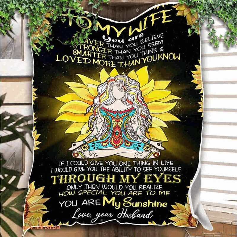 gifts for wife valentine birthday sunflower yoga you are my sunshine - Super King - Ettee