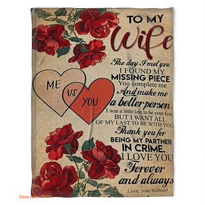 blanket for wife on valentine i was a liitle late to be your first - Super King - Ettee