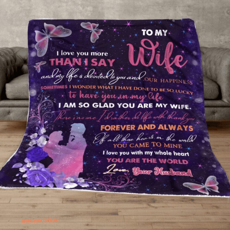 blanket for the wife im so glad you are my wife