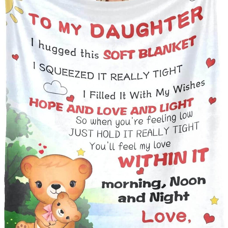 To My Daughter Granddaughter. Foldable And Compact. Soft To Touch - Super King - Ettee