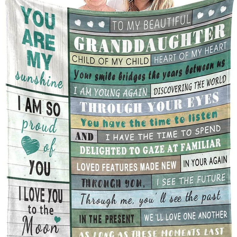 To My Granddaughter. Lightweight And Smooth Comfort. Foldable And Compact - Super King - Ettee