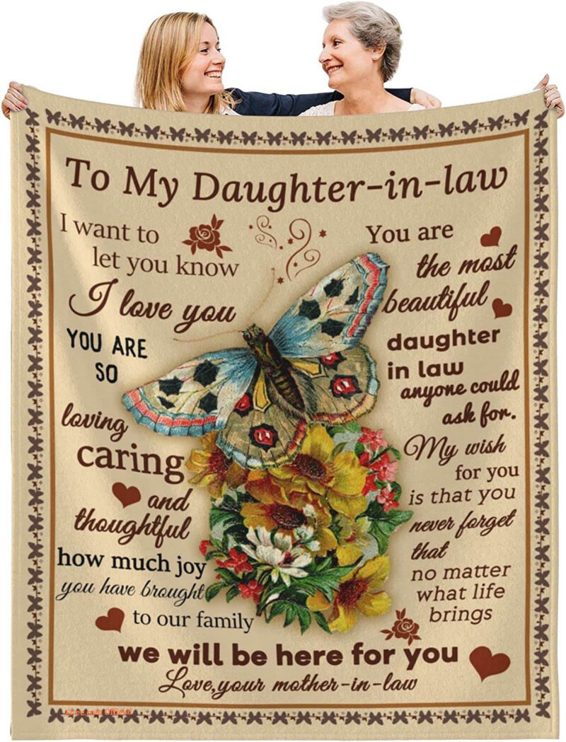 To My Daughter You Are My Life Quilt Blanket. Foldable And Compact
