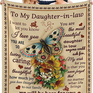 To My Daughter You Are My Life Quilt Blanket. Foldable And Compact - Super King - Ettee