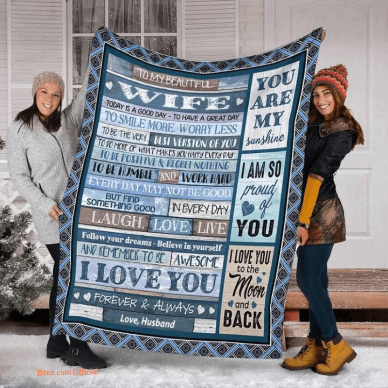 blanket for wife romantic you are my sunshine