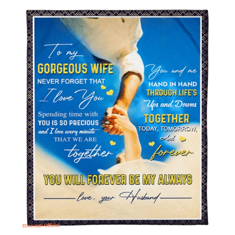 blanket for wife i love you every minute that we are togther