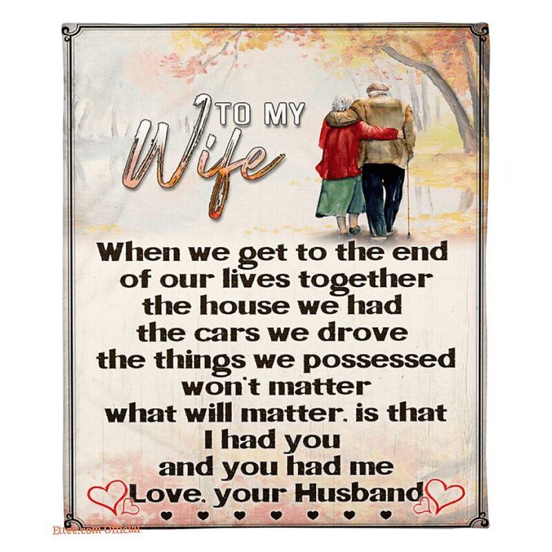 blanket to my wife gift i had you you had me - Super King - Ettee