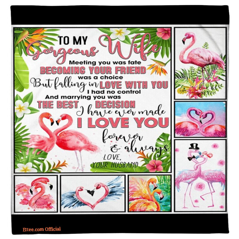 blanket for wife i love you forever always