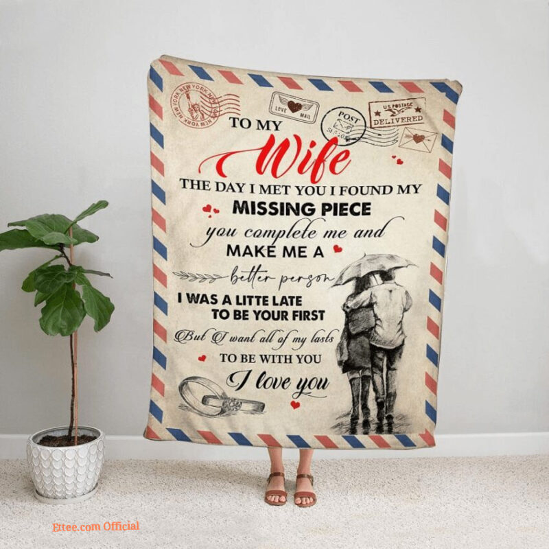 blanket for wife you complete me make me a better person couple ring love mail