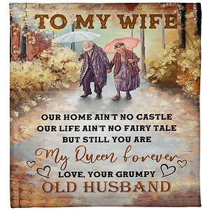 blanket for wife our home aint no castle my queen forever - Super King - Ettee