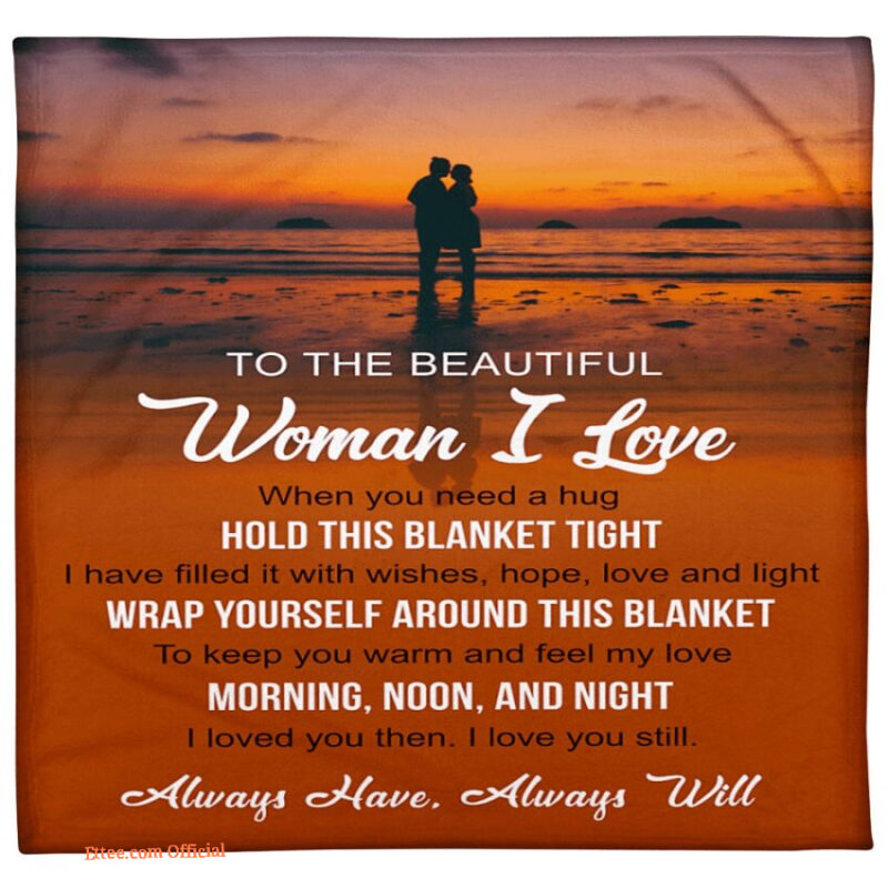 blanket for my wife i love when you need a hug sunset