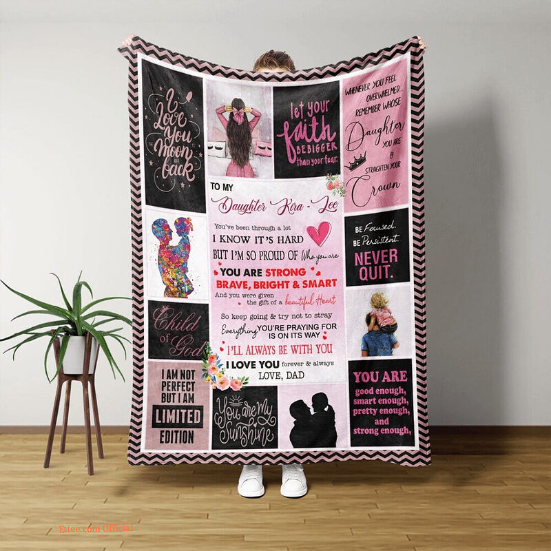 To My Daughter Quilt Blanket - Lightweight, Soft & Durable Gift - Super King - Ettee