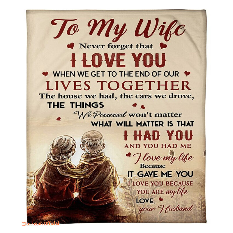 blanket to my wife valentine gifts for wife you are my life