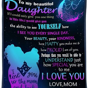 To My Daughter Quilt Blanket - Lightweight and Smooth Comfort - Super King - Ettee
