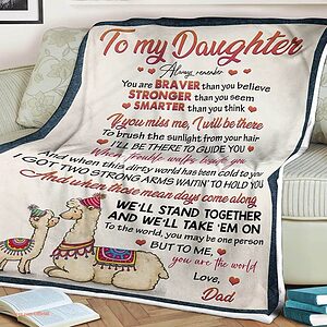 Camel Heart Quilt Blanket To My Daughter. Lightweight And Smooth Comfort - Super King - Ettee