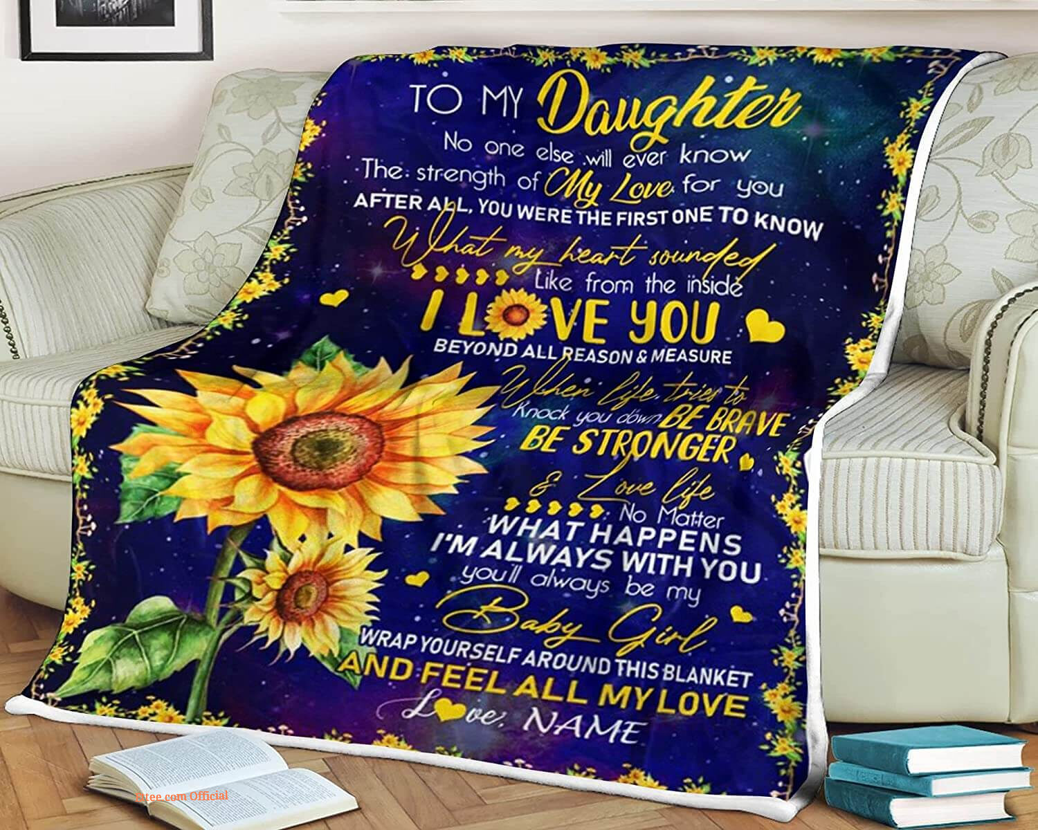 Elephant Quilt Blanket To My Daughter Whose Daughter You are Remember Elephant Quilt Blanket To My Daughter Whose Daughter You are Remember - Ettee - blanket