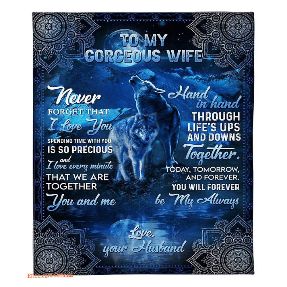 blankets to my wife valentine day gift for wife you me wolf blankets to my wife valentine day gift for wife you me wolf - Ettee - blankets