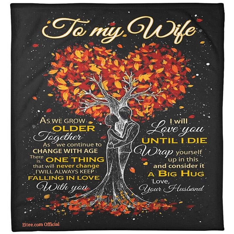 blanket for wife as we grow older together tree - Super King - Ettee