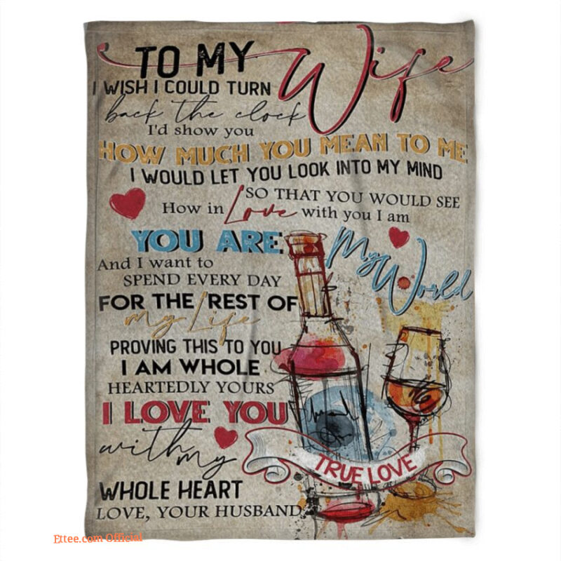 blanket for wife on valentines day you are my world i want to spend every day