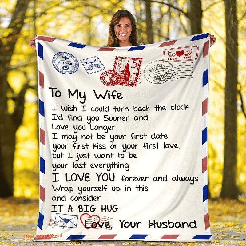 blanket for wife romantic love mail i love you forever always - Super King - Ettee