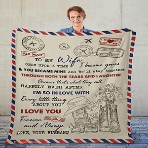 blanket for wife once upon a time letter - Super King - Ettee