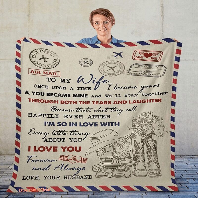 blanket for wife once upon a time letter - Super King - Ettee