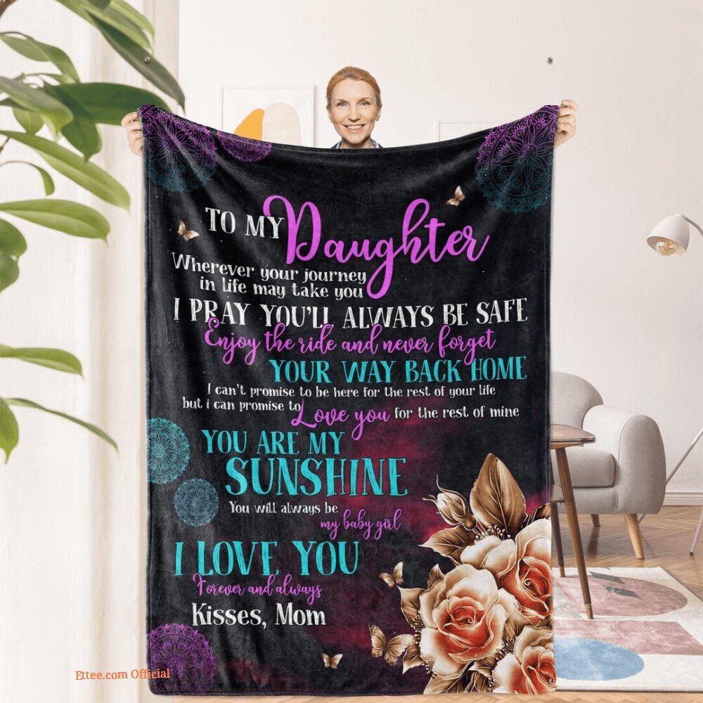 I Want You To Know Quilt Blanket Gift Mom To Daughter. Foldable And Compact - Ettee - compact