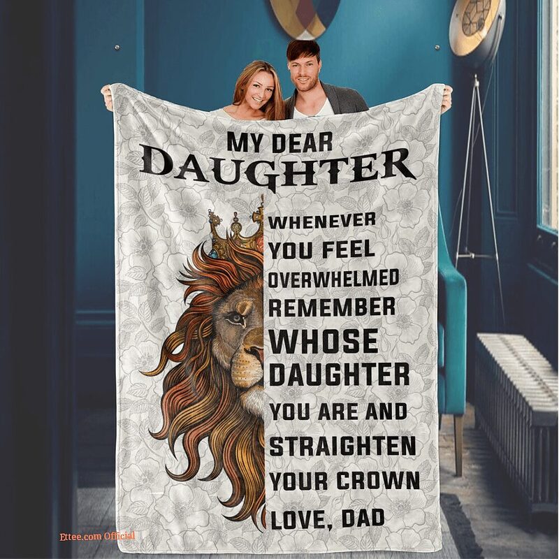 Remember Whose To My Daughter You Are Dad To Daughter Quilt Blanket - Super King - Ettee