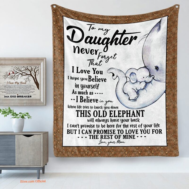To My Daughter Quilt Blanket I Can Promise To Love You For The Rest Of Mine - Super King - Ettee