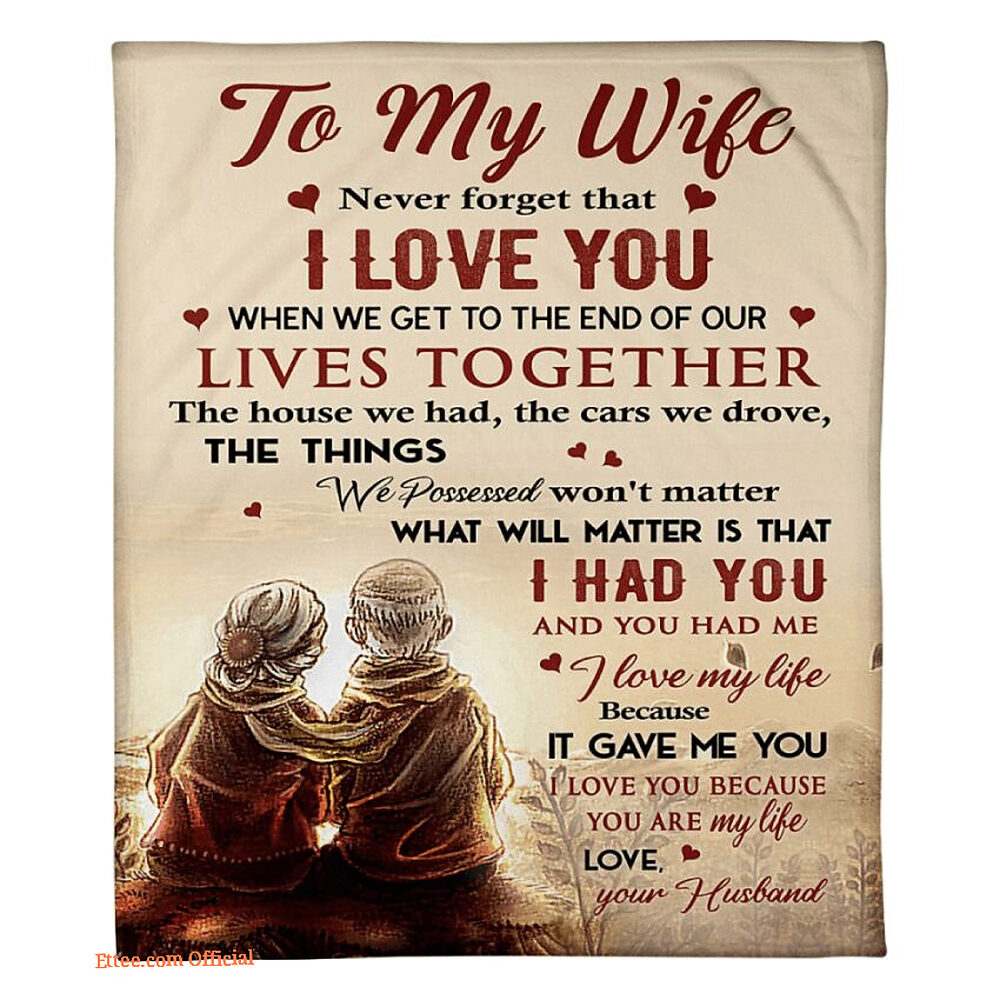 blanket for wife my happily ever after i love you with all my whole heart blanket for wife my happily ever after i love you with all my whole heart - Ettee - blanket