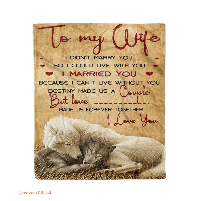 blanket for wife valentine day made us forever together