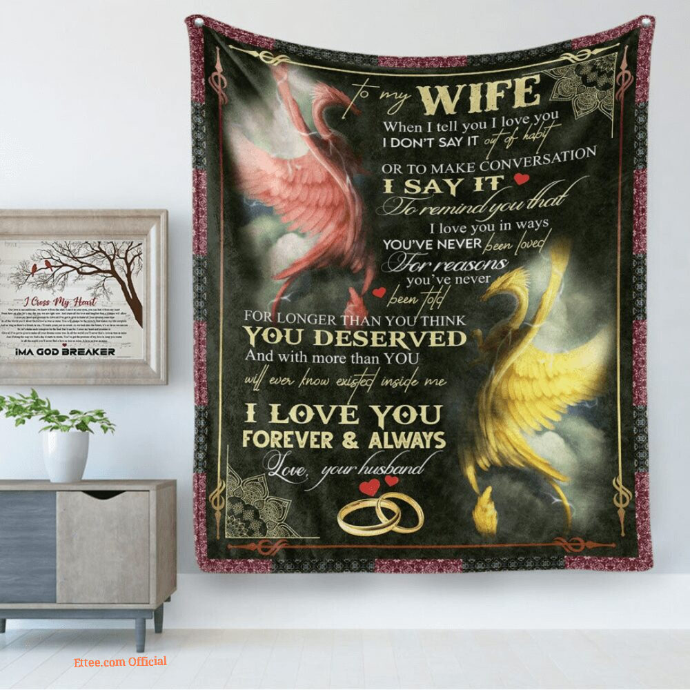 blanket for my wifes valentine day mandala i love you blanket for my wifes valentine day mandala i love you - Ettee - blanket