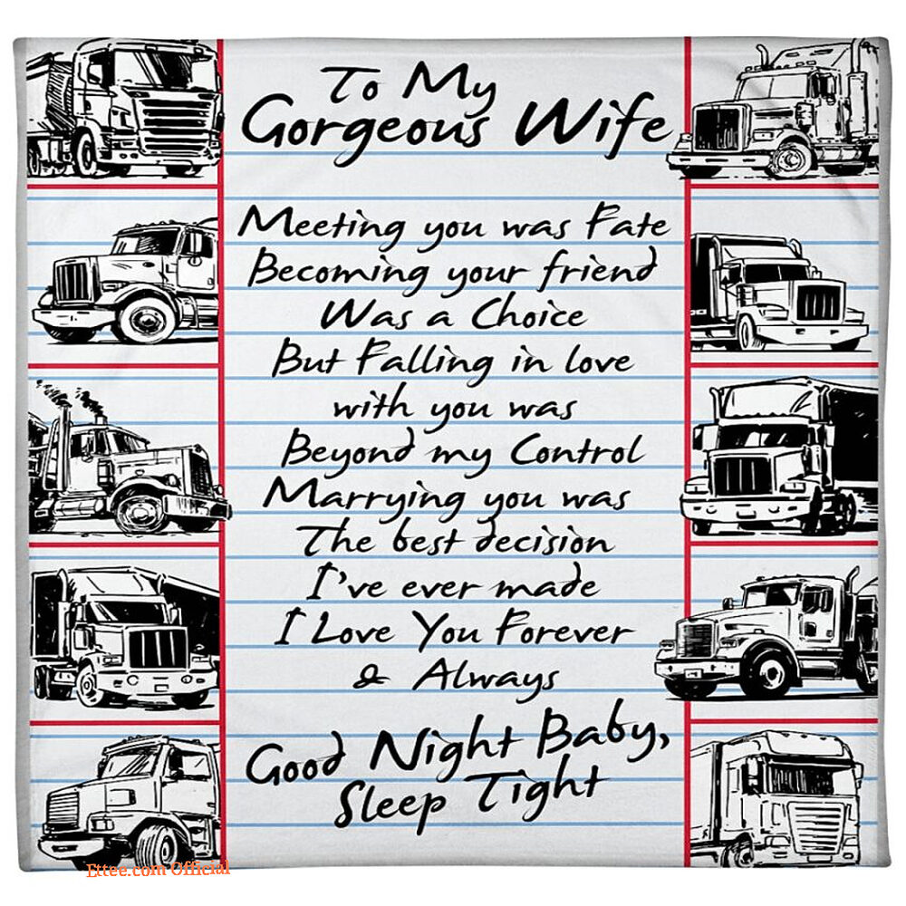 blanket for wife on valentine day truckers wife blanket for wife on valentine day truckers wife - Ettee - blanket