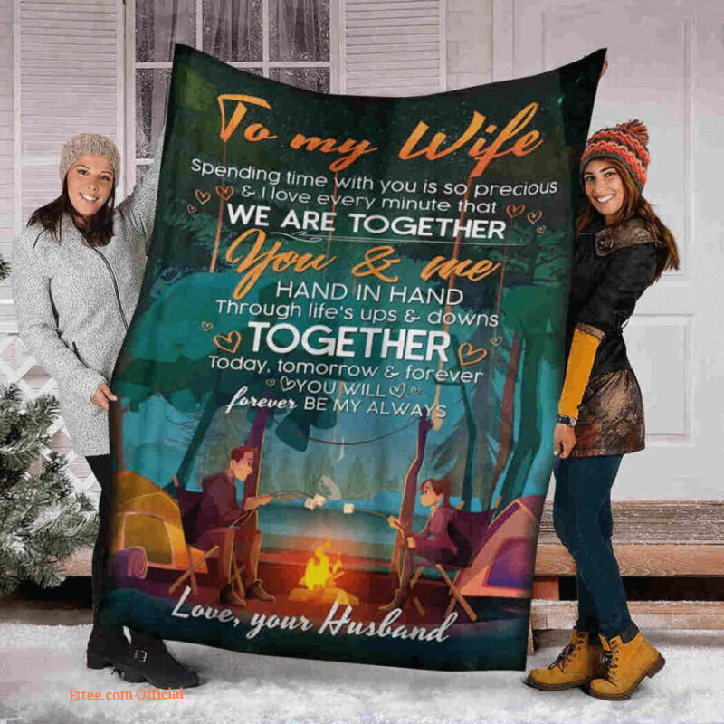 blanket for wife we are together you me