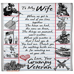 blankets to my wife valentine day gifts for my wife veteran - Super King - Ettee