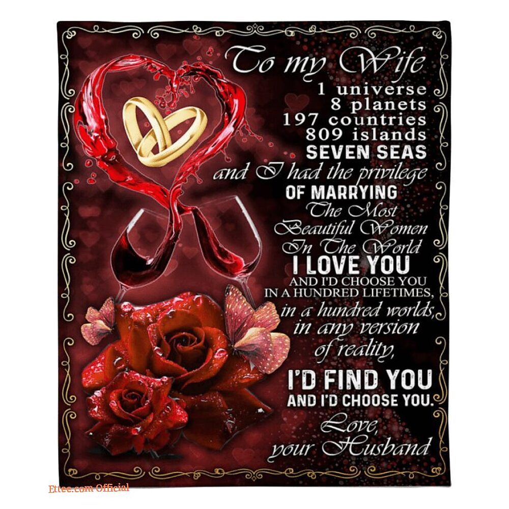 blanket for wife rosewine id find youid choose you blanket for wife rosewine id find youid choose you - Ettee - blanket