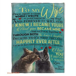 blanket for wife i knew i became yours you becam mine - Super King - Ettee