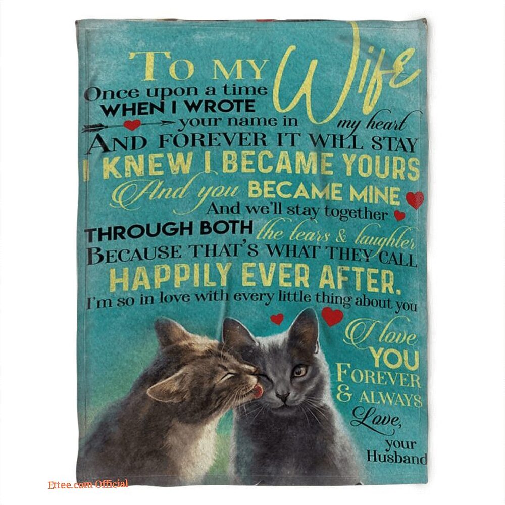blanket for wife i knew i became yours you becam mine blanket for wife i knew i became yours you becam mine - Ettee - anniversary gift