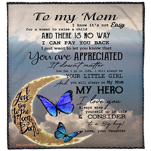 Mother Quilt Blanket To My Mom From Daughter You Are Appreciated Butterfly - Super King - Ettee